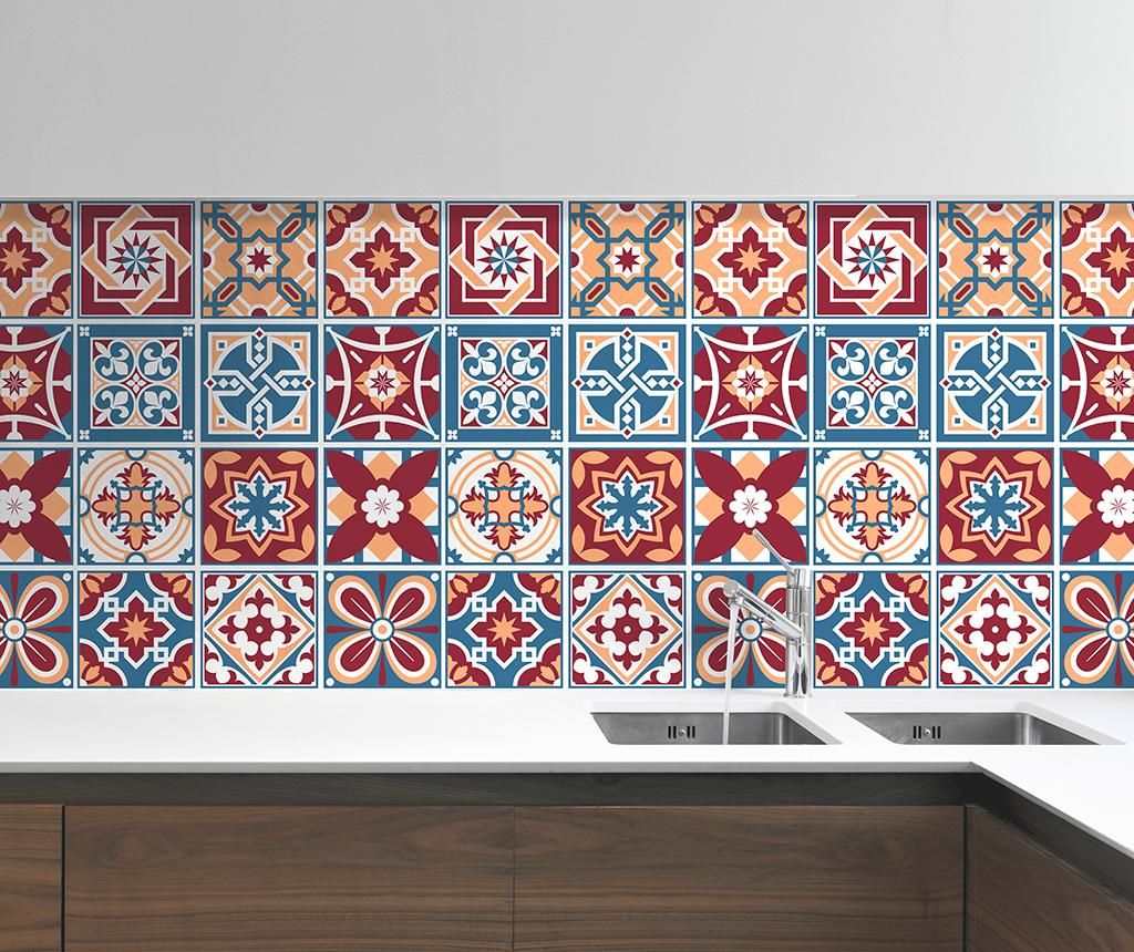 Set 24 stickere Tile Westminster – Wallplus, Multicolor vivre.ro
